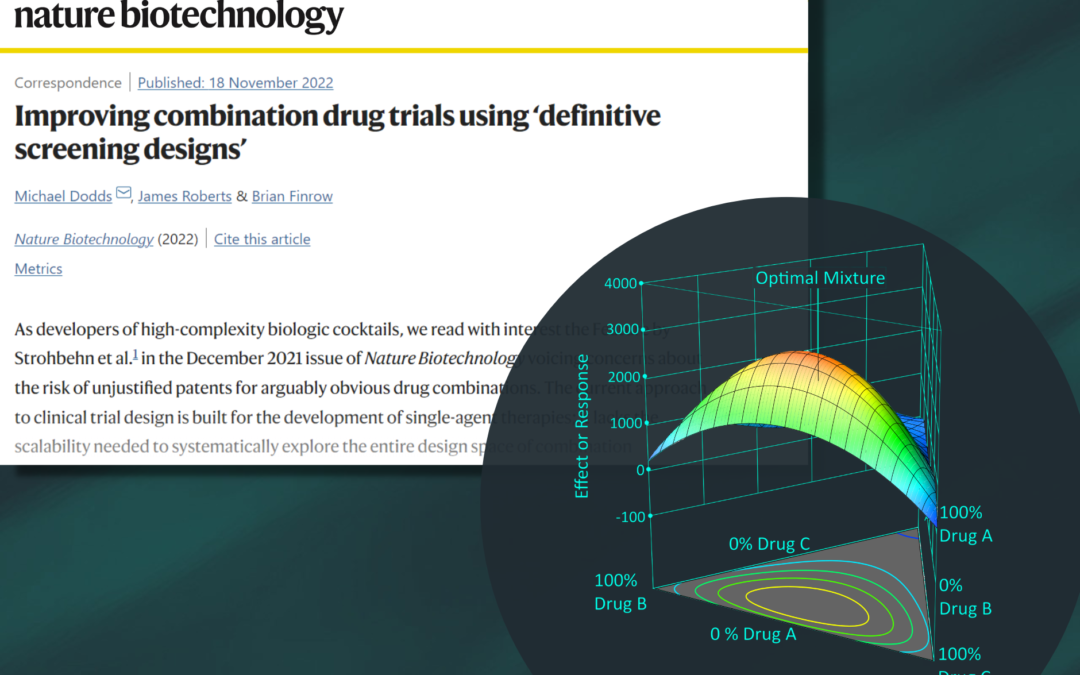 Improving combination drug trials using ‘definitive screening designs’